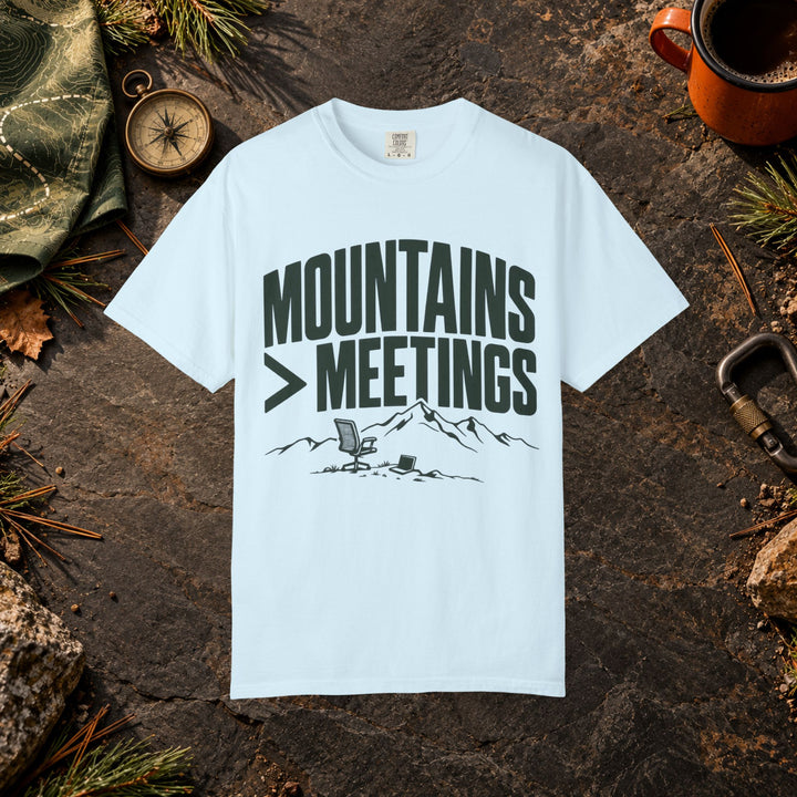 Mountains > Meetings T-Shirt
