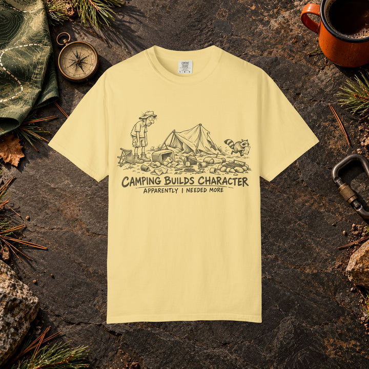 Camping Builds Character T-Shirt