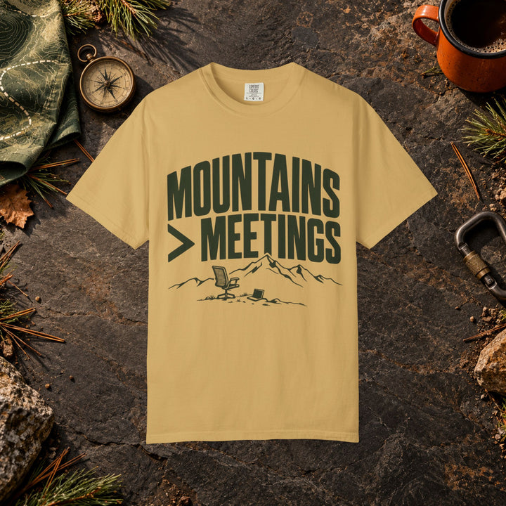Mountains > Meetings T-Shirt