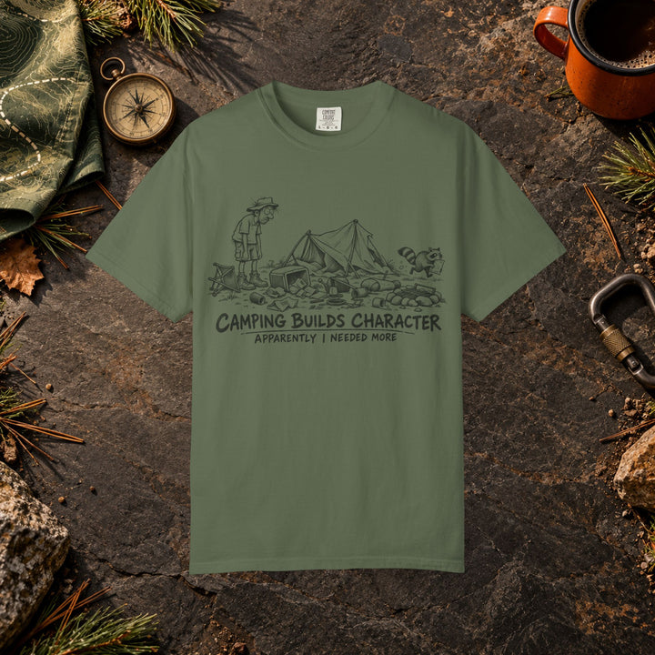 Camping Builds Character T-Shirt