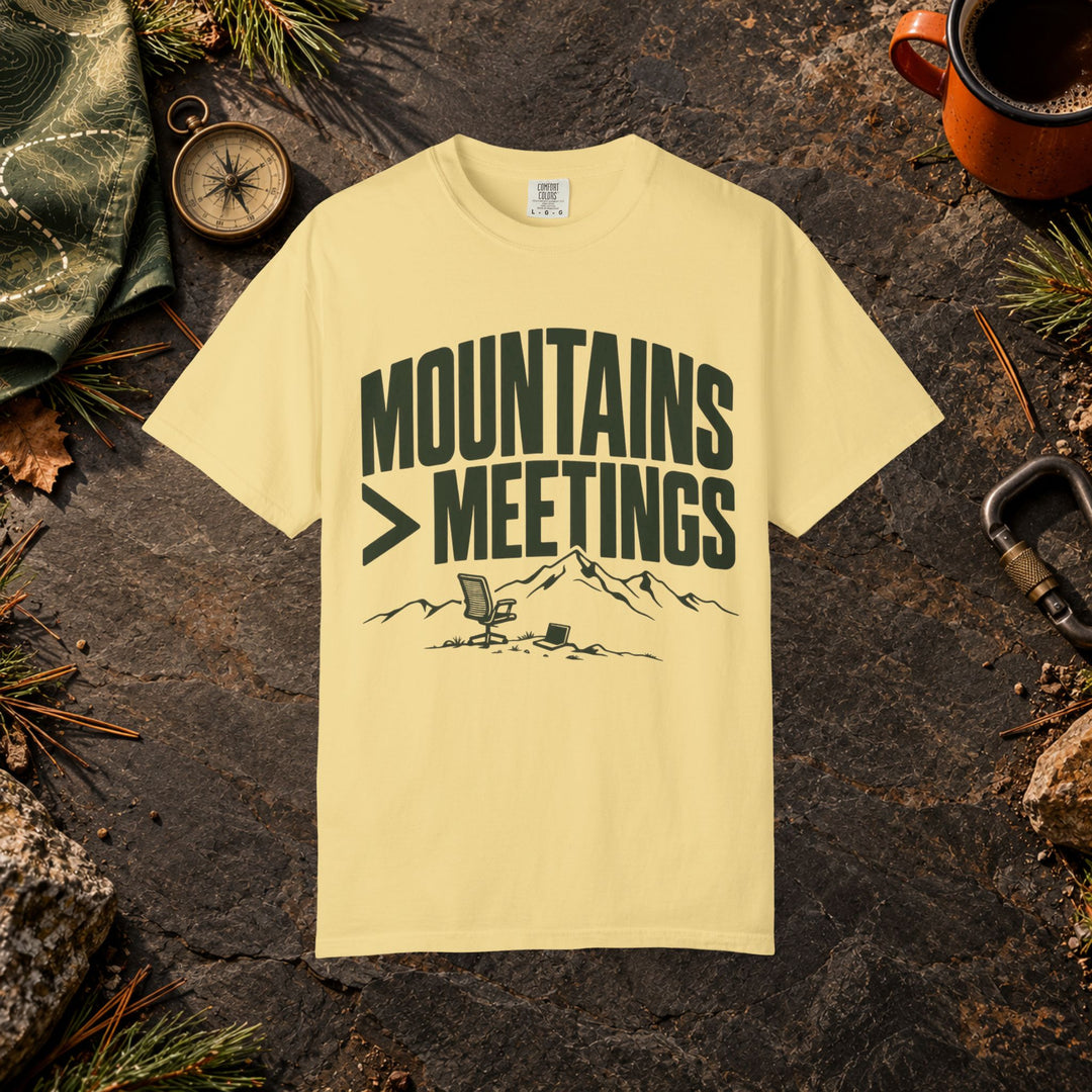 Mountains > Meetings T-Shirt