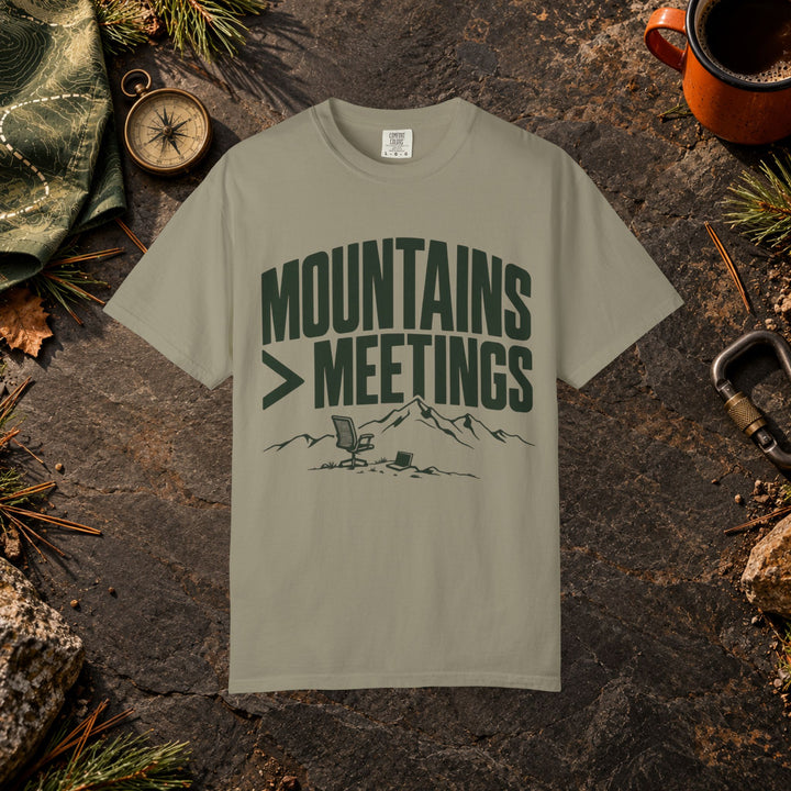 Mountains > Meetings T-Shirt
